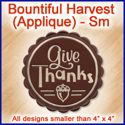 A Bountiful Harvest (Applique) Design Pack