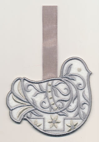 Filigree Dove Ornament (In-the-Hoop)