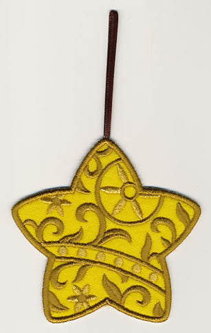 Filigree Star Tree Ornament (In-the-Hoop)