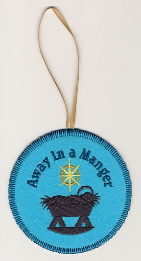 Away in a Manger Ornament (In-the-Hoop)