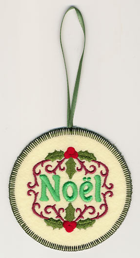 Noel Ornament (In-the-Hoop)