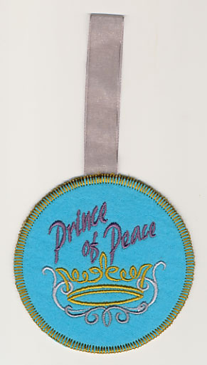 Prince of Peace Ornament (In-the-Hoop)