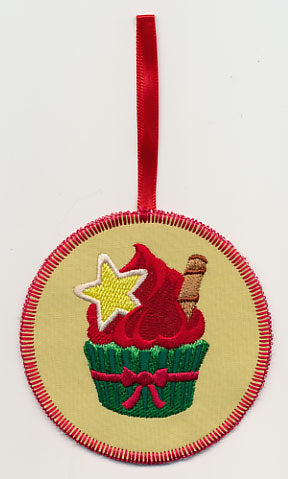 Cinnamon Star Cupcake Ornament (In-the-Hoop)