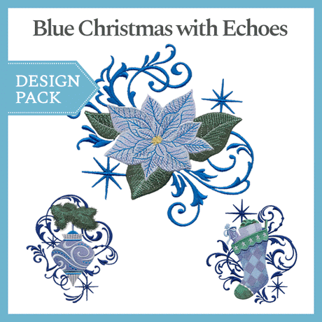 A Blue Christmas with Echoes Design Pack