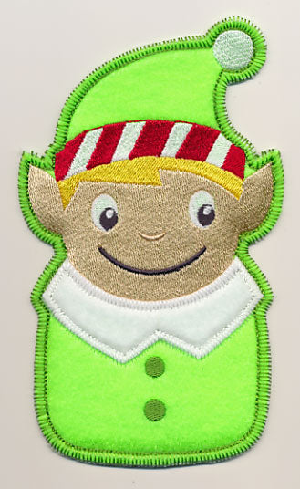 Boy Elf Silverware Holder (In-the-Hoop)