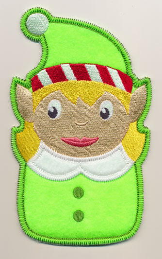 Girl Elf Silverware Holder (In-the-Hoop)