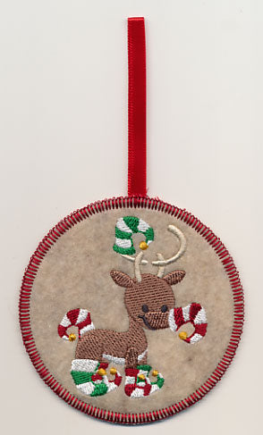 Baby Reindeer Dancer Ornament (In-the-Hoop)