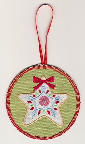 Bright Star Sugar Cookie Ornament (In-the-Hoop)