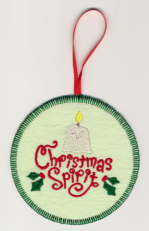 Christmas Spirit with Candle Ornament (In-the-Hoop)