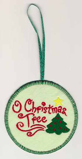 O Christmas Tree Ornament (In-the-Hoop)