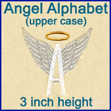 A Angel Alphabet Design Pack