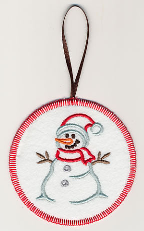 Wonder Snowman Ornament (In-the-Hoop)
