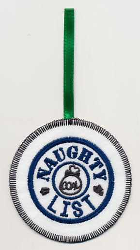 Naughty List Ornament (In-the-Hoop)