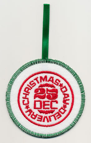 Christmas Day Delivery Ornament (In-the-Hoop)