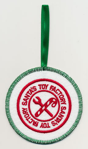 Santa's Toy Factory Ornament (In-the-Hoop)