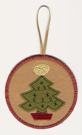 Christmas Doodle Tree Ornament (In-the-Hoop)