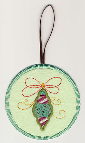 Christmas Whimsy 4 Ornament (In-the-Hoop)