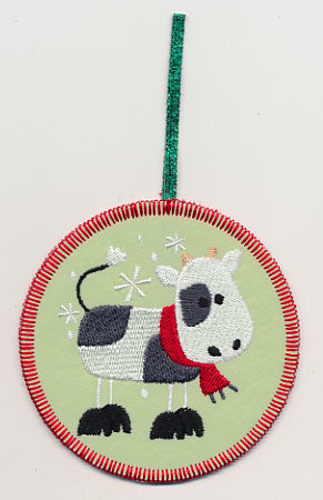 Camilla Cow Ornament (In-the-Hoop)