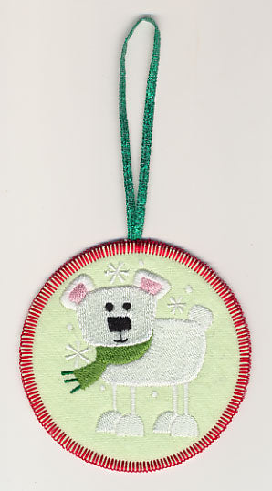 Bennie Bear Ornament (In-the-Hoop)