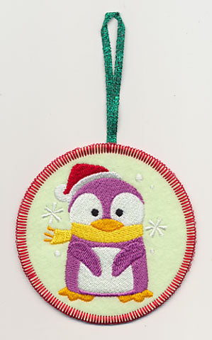 Pierre Penguin Ornament (In-the-Hoop)