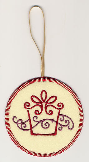 Fa La La Filigree Gift 3 Ornament (In-the-Hoop)