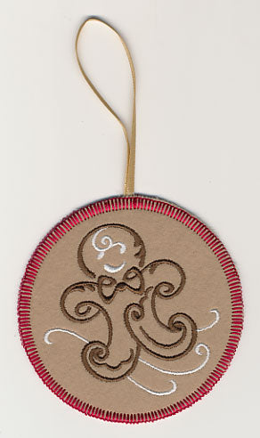 Fa La La Filigree Gingerbread Cookie Ornament (In-the-Hoop)