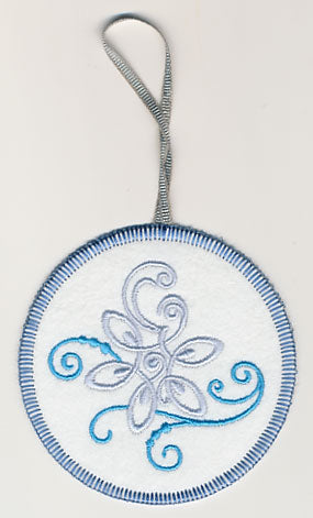 Fa La La Filigree Snowflake 1 Ornament (In-the-Hoop)