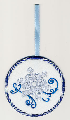 Fa La La Filigree Snowflake 3 Ornament (In-the-Hoop)