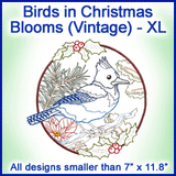 A Birds in Christmas Blooms (Vintage) Design Pack