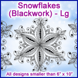 A Blackwork Snowflakes Design Pack