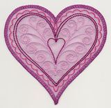 Sweet Organza Heart 1 (In-the-Hoop)