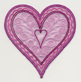 Sweet Organza Heart 1 (In-the-Hoop)