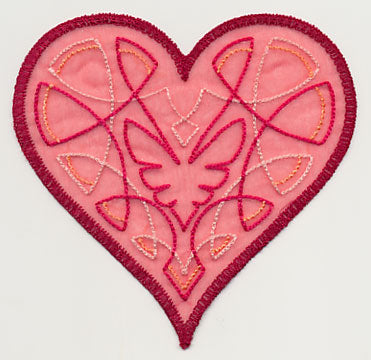 Sweet Organza Heart 2 (In-the-Hoop)