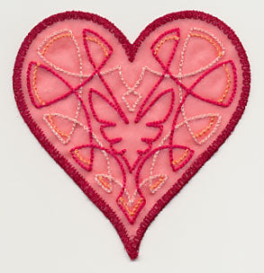 Sweet Organza Heart 2 (In-the-Hoop)