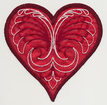Sweet Organza Heart 3 (In-the-Hoop)