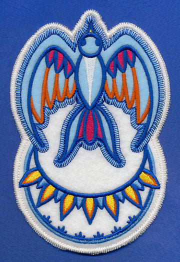 Majolica Bird Silverware Holder (In-the-Hoop)