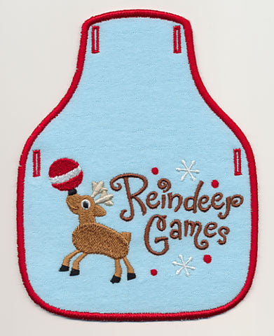 Reindeer Games Bottle Apron (In-the-Hoop)