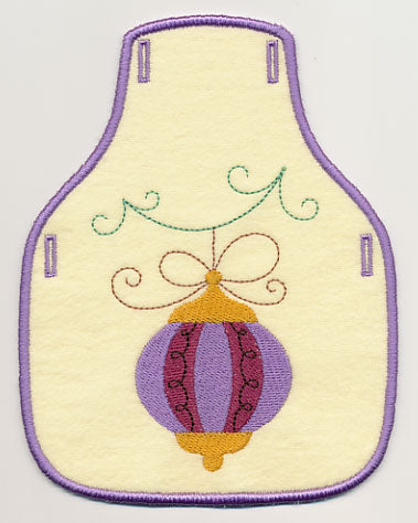 Christmas Whimsy 5 Bottle Apron (In-the-Hoop)