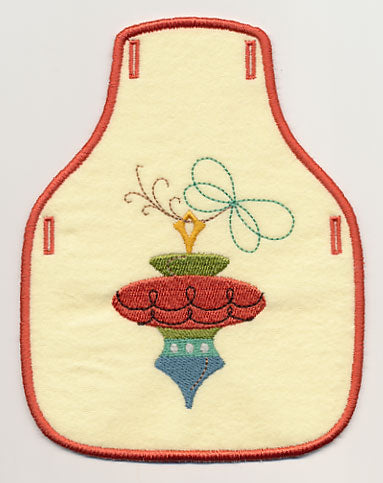 Christmas Whimsy 6 Bottle Apron (In-the-Hoop)