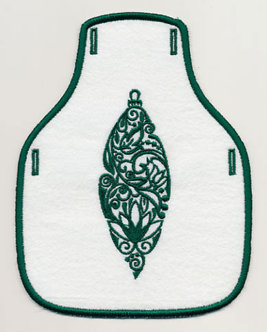 Fancy Ornament 5 Bottle Apron (In-the-Hoop)