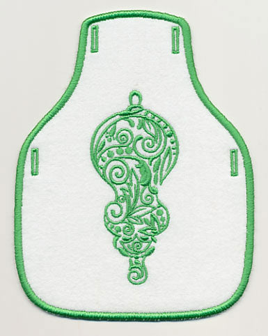 Fancy Ornament 3 Bottle Apron (In-the-Hoop)