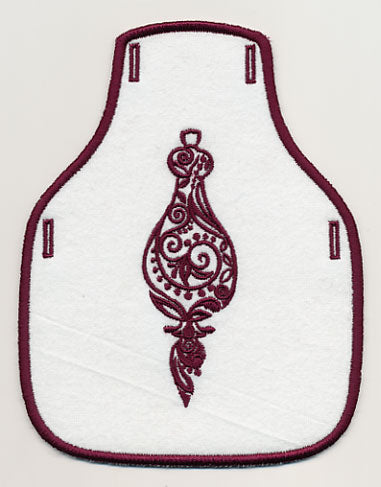 Fancy Ornament 2 Bottle Apron (In-the-Hoop)