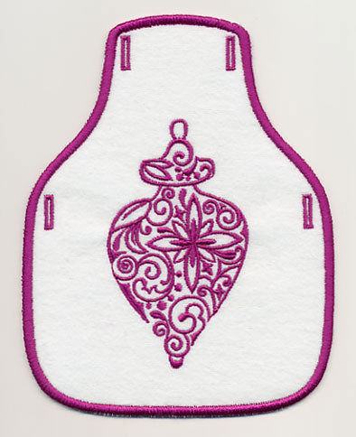 Fancy Ornament 6 Bottle Apron (In-the-Hoop)