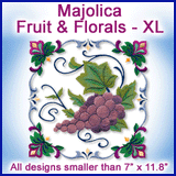 A Majolica Fruit & Florals Design Pack