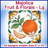 A Majolica Fruit & Florals Design Pack