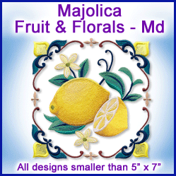 A Majolica Fruit & Florals Design Pack