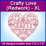 A Crafty Love (Redwork) Design Pack