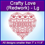 A Crafty Love (Redwork) Design Pack