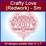 A Crafty Love (Redwork) Design Pack
