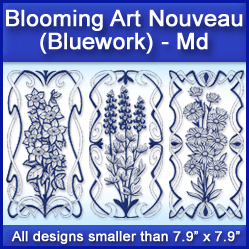 A Blooming Art Nouveau (Bluework) Design Pack